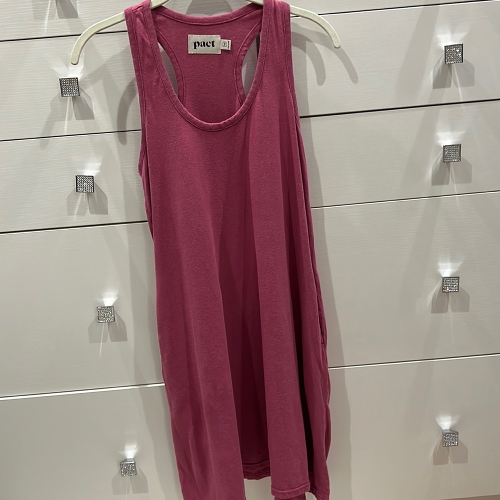 Pact A line cotton dress